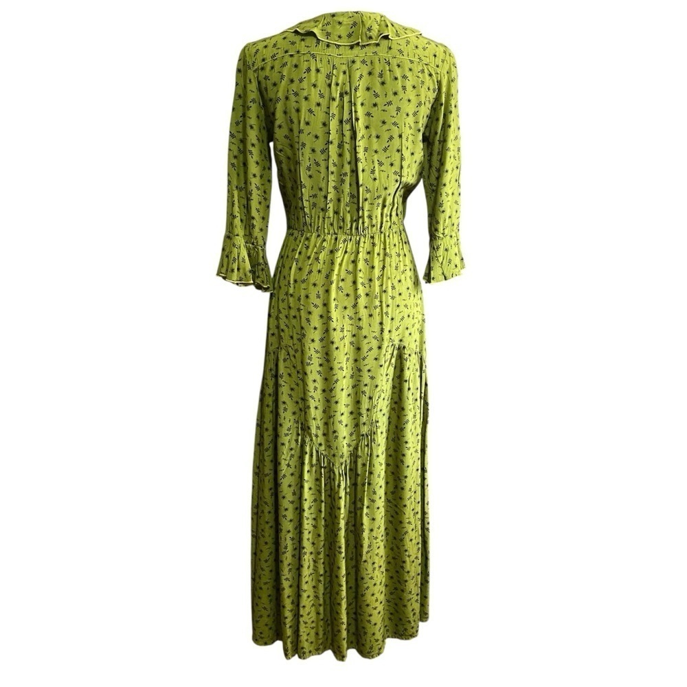 LACAUSA Jade Dress - Moss Garmentory Sz-X-Small - Picture 3 of 5